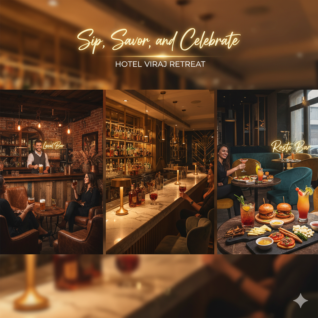 Three Unique Bars at Hotel Viraj Retreat