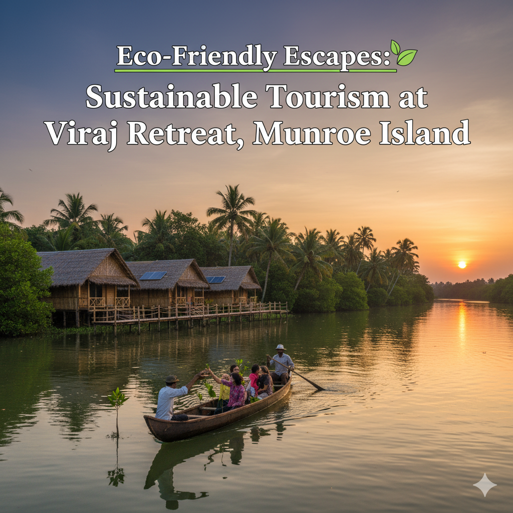 Eco-Friendly Escapes: Sustainable Tourism at Viraj Retreat, Munroe Island