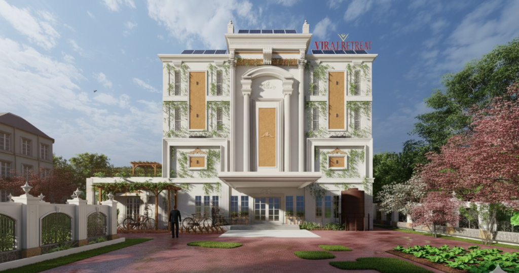 Sustainable hotels in Kollam eco-friendly design at Viraj Retreat